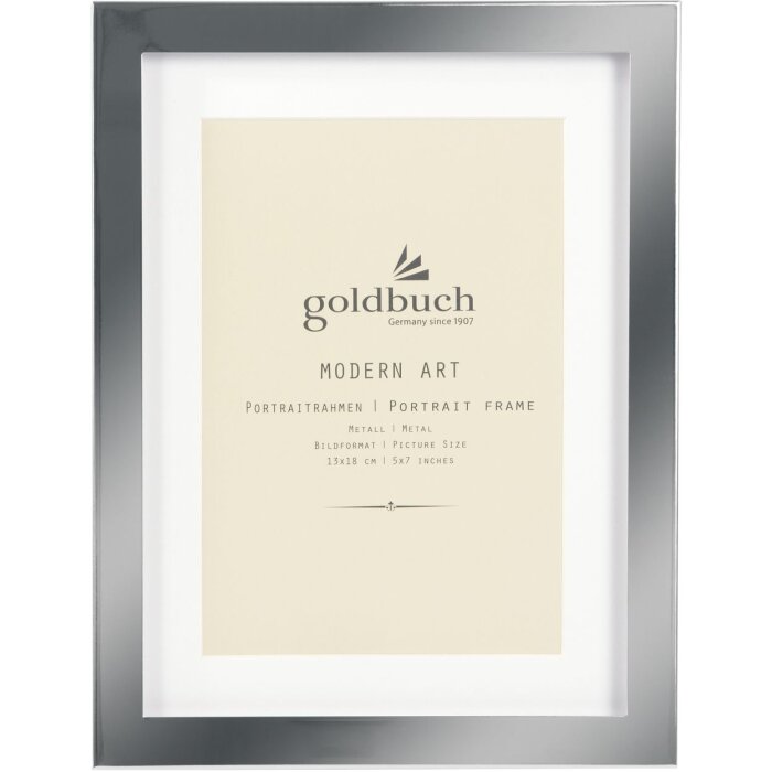 Goldbuch Marco Retrato Metal Arte Moderno 13x18 cm plata