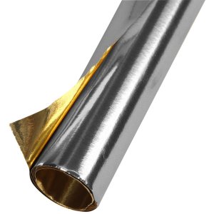 Rollo de papel de aluminio doble cara plata