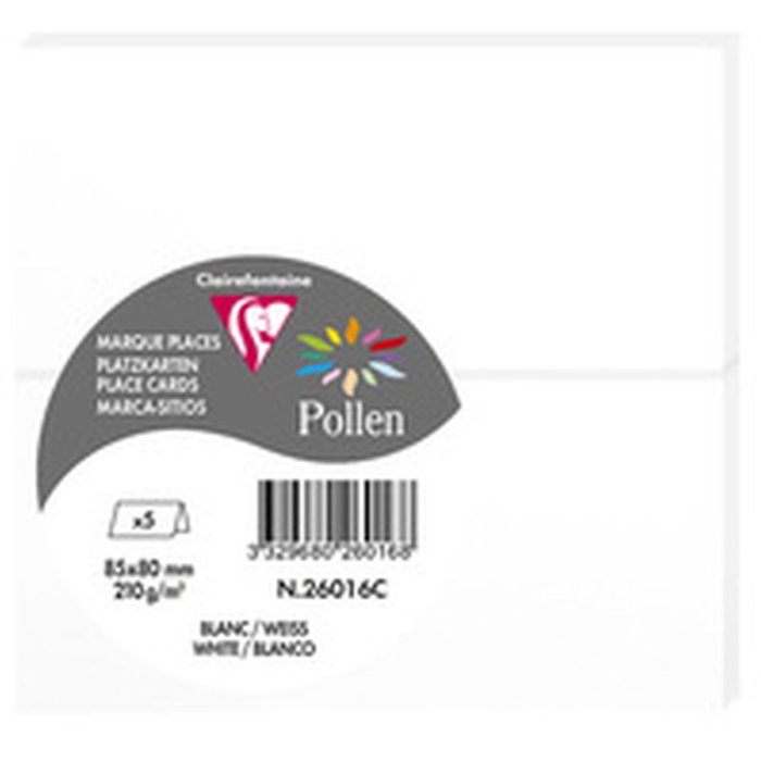 5 Expositores de mesa Polen 85x80 mm blanco