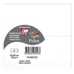 5 Expositores de mesa Polen 85x80 mm blanco