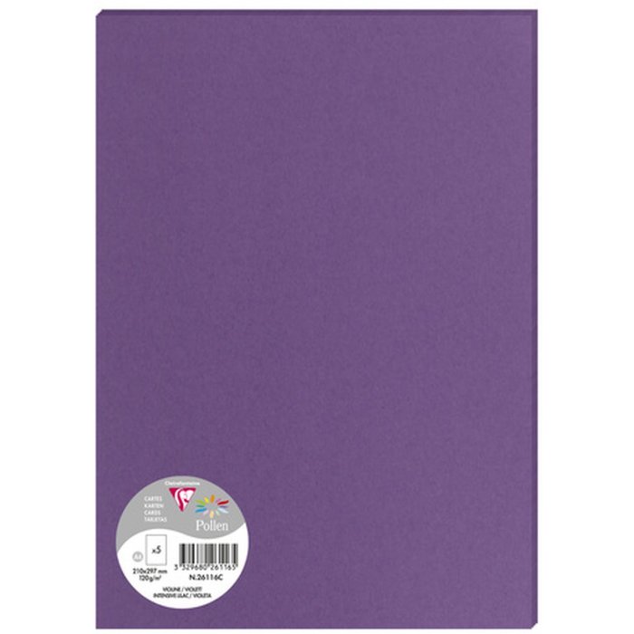 5 hojas polen DIN A4 120 g - violeta