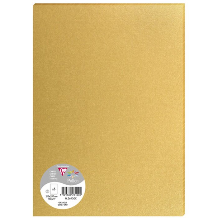 5 hojas polen DIN A4 120 g - oro