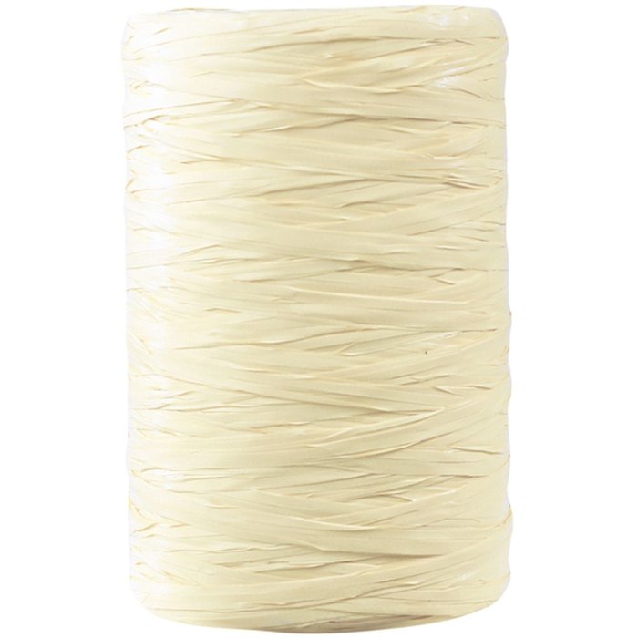 Cinta de regalo Raphia 13mmx100m rollo marfil sintético