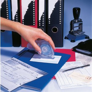 Dispensador de adhesivo de transferencia negro - extraíble
