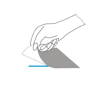 Dispensador de adhesivo transfer azul - extraíble