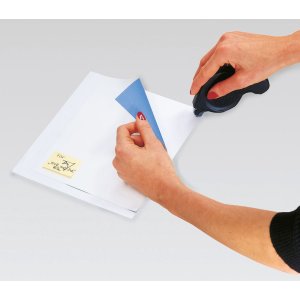 Dispensador de adhesivo transfer azul - extraíble