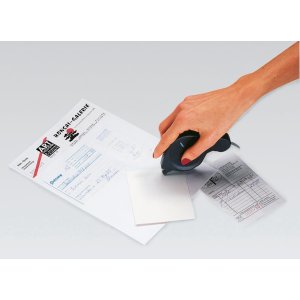 Dispensador de adhesivo transfer azul - extraíble