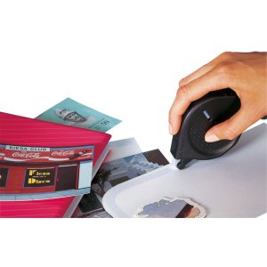 Dispensador de adhesivo transfer azul - extraíble