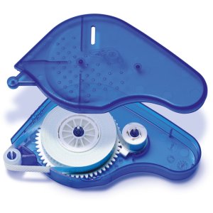 Dispensador de adhesivo transfer azul - extraíble