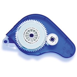 Dispensador de adhesivo transfer azul - extraíble