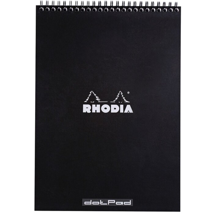 Bloc de notas A4 doble espiral 80 hojas, 80 g, punteado