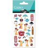 Paquete de pegatinas Cooky 3D Londres, 7,5x12cm, 1 hoja
