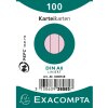 Fichas A8 rayadas rosa 100 unid.