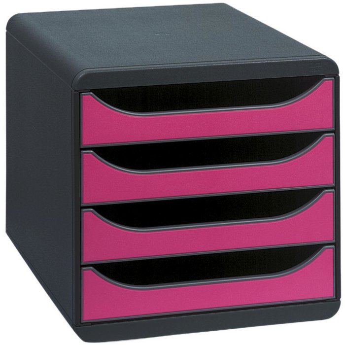 Ratón BIG-BOX Classic Gris-Frambuesa