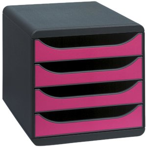 Ratón BIG-BOX Classic Gris-Frambuesa