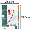 Registro Exacompta DIN A4 con 12 pestañas
