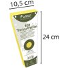 Paquete de 100 tiras separadoras perforadas trapezoidales de cartón reciclado 190g Forever, 105x142mm Amarillo