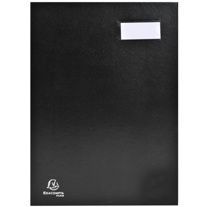 Carpeta de firmas 12 compartimentos negro A4