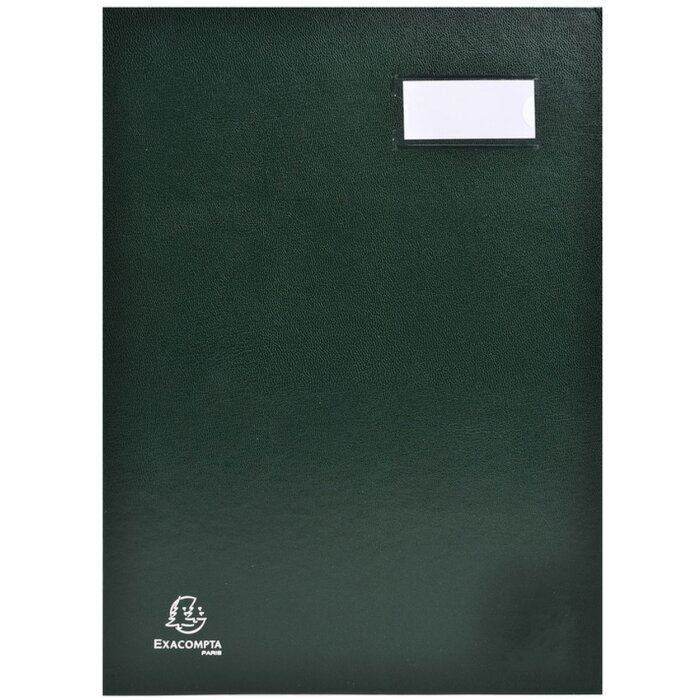 Carpeta de firmas 12 compartimentos verde A4
