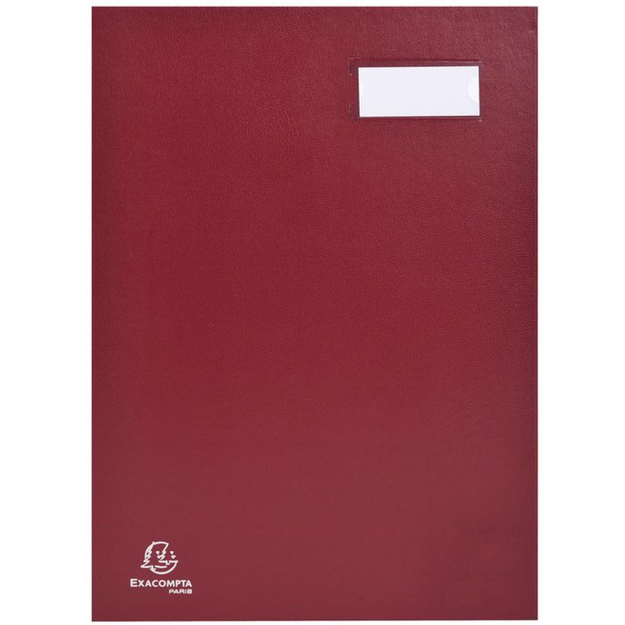 Carpeta de firmas 12 compartimentos burdeos A4