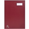 Carpeta de firmas 24184E - 18 compartimentos burdeos