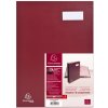Carpeta de firmas 24184E - 18 compartimentos burdeos