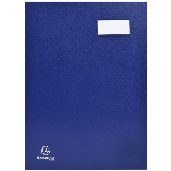 Carpeta de firmas 24185E - 18 compartimentos azul