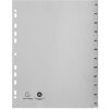 Carpeta de anillas índice PP A4 XXL Ene-Dic Gris