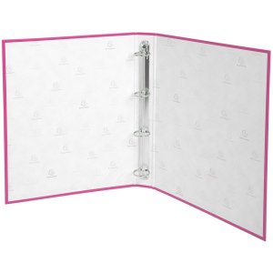 Carpeta de anillas PP A4 4 anillas 30mm Rosa