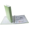 Carpeta de anillas PP A4 4 anillas 30mm verde cítrico