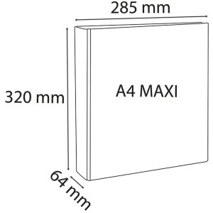 Carpeta de anillas de PP resistente de 2,8 mm con 4 anillas de 40 mm en forma de D, lomo de 67 mm, 3 fundas exteriores y 2 interiores, cubierta de Krea, DIN A4 extra ancho Azul