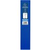 Carpeta de anillas de PP resistente de 2,8 mm con 4 anillas de 40 mm en forma de D, lomo de 67 mm, 3 fundas exteriores y 2 interiores, cubierta de Krea, DIN A4 extra ancho Azul