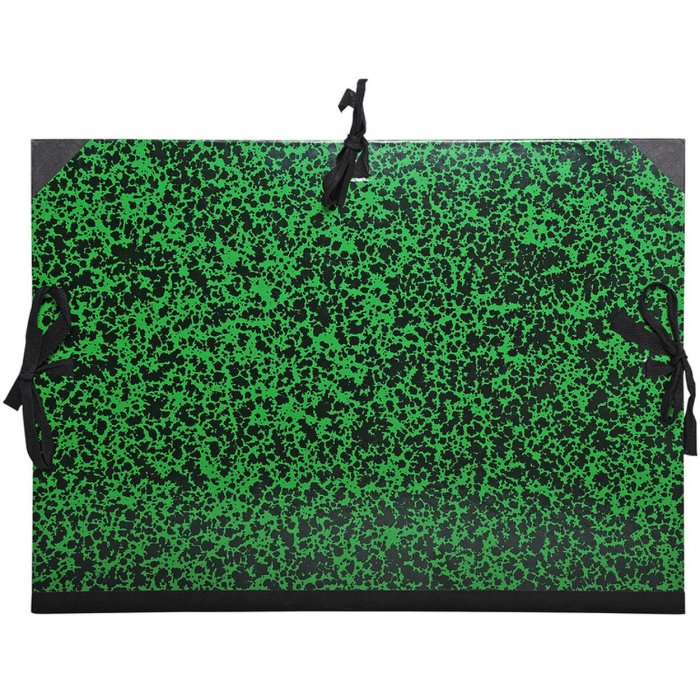 Cartera verde Annonay en 26x33 cm