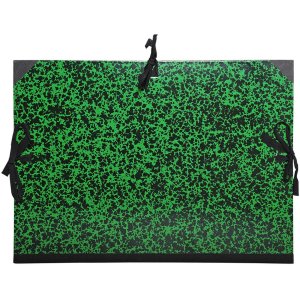 Cartera verde Annonay en 26x33 cm