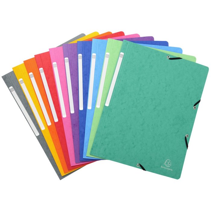 Carpeta esquinera de cartón Manila 400g Nature Future, para formato DIN A4 Colores surtidos