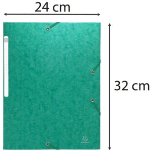 Carpeta A4+ Scotten 3 solapas verde