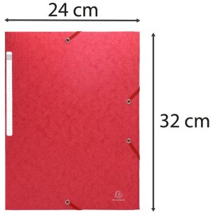 Carpeta A4+ Scotten 3 solapas rojo