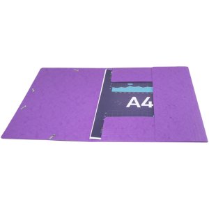 Carpeta A4+ Scotten 3 solapas violeta