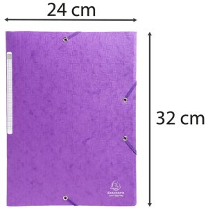 Carpeta A4+ Scotten 3 solapas violeta
