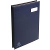 Carpeta de firmas 654729E - 24 compartimentos azul