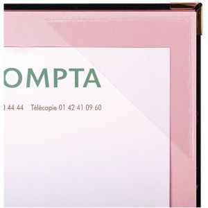 Carpeta de firmas 654779E - 24 compartimentos burdeos