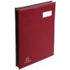 Carpeta de firmas 654779E - 24 compartimentos burdeos