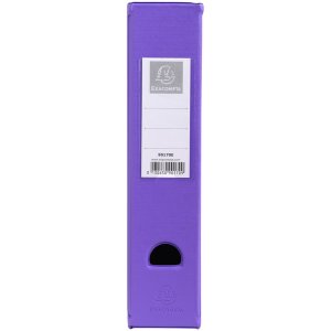 Exacompta carpeta lomo PVC pastel 70mm portaetiquetas y agujero de agarre