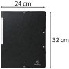 Carpeta esquinera Exacompta Manila cartón 355g Nature Future DIN A4 negro