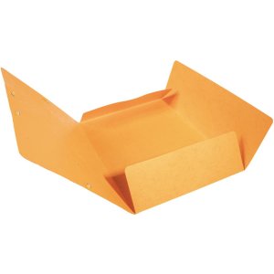 Carpeta con banda elástica y 3 solapas de cartulina monobloque Scotten Manila 425 g Nature Future, para DIN A4 Naranja