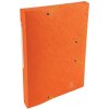 Carpeta con banda elástica y 3 solapas de cartulina monobloque Scotten Manila 425 g Nature Future, para DIN A4 Naranja
