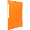 Carpeta con banda elástica y 3 solapas de cartulina monobloque Scotten Manila 425 g Nature Future, para DIN A4 Naranja