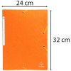 Carpeta con banda elástica y 3 solapas de cartulina monobloque Scotten Manila 425 g Nature Future, para DIN A4 Naranja