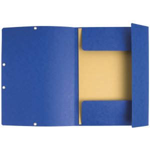 Carpeta con banda elástica y 3 solapas DIN A4 colores surtidos