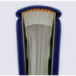 Álbum de fotos de lino Velina 31x31 cm azul